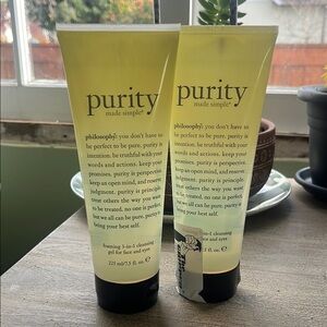 Philosophy Purity Made Simple Foaming 3-in-1 Cleanser - Set of 2 Unopened